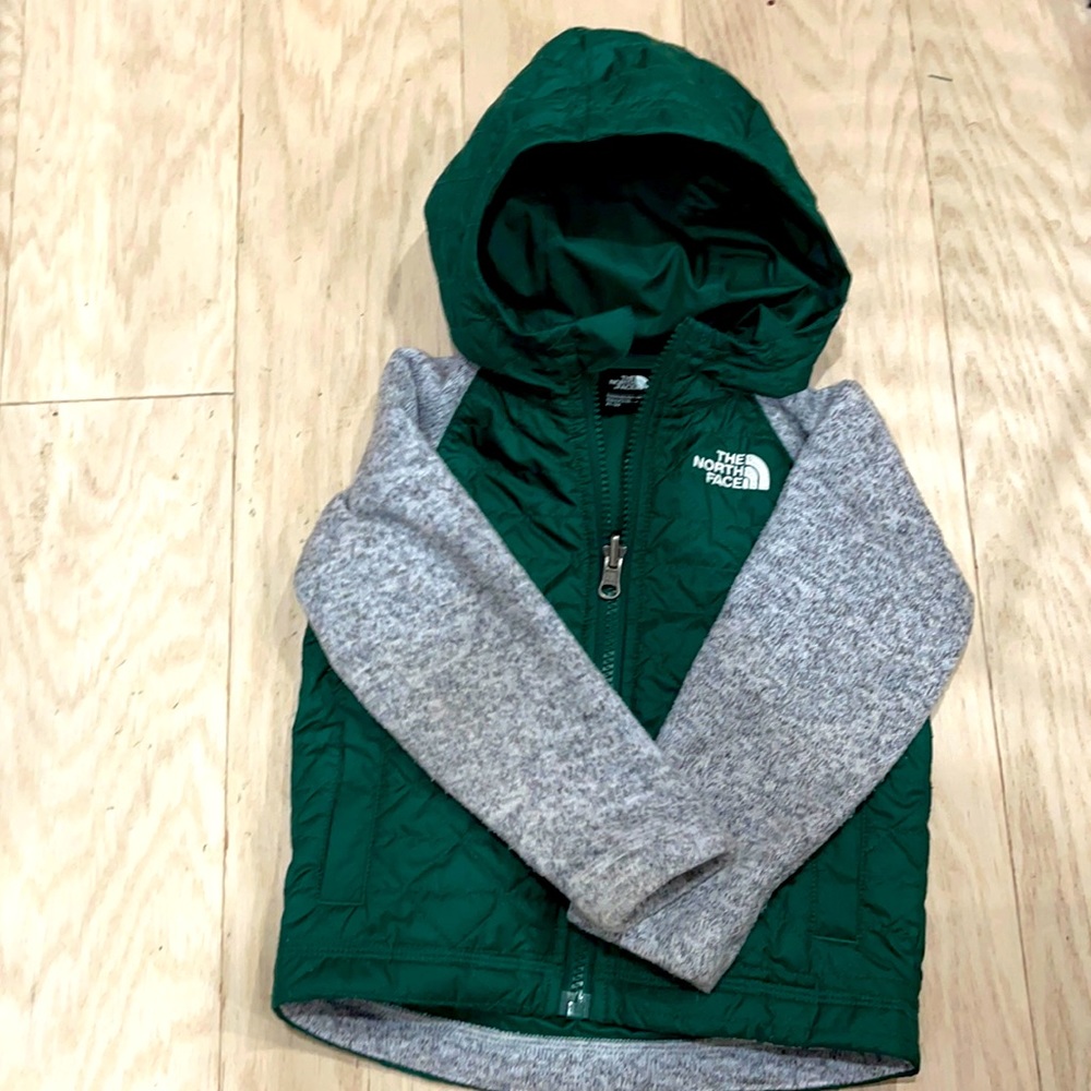 Green/Grey Toddler boys 2T Northface jacket